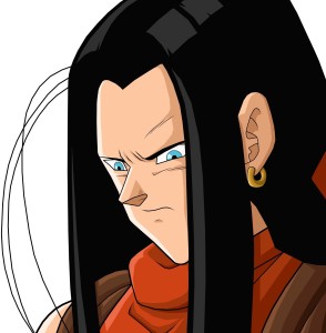 Dragon Ball Poster Android 17 with Logo 12in x 18in Free Shipping