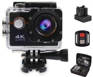 ineffable 4k wifi action camera 140 angle lens 18 sports & action camera(black)