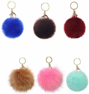 Fur online pom keychain