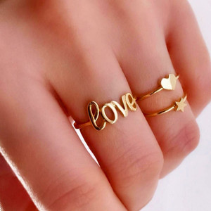 Darshini Designs Darshini Designs daily wear love ring combo for women adjustable Alloy Gold Plated Chain Ring Multi Finger Price in India Buy Darshini Designs Darshini Designs daily wear love