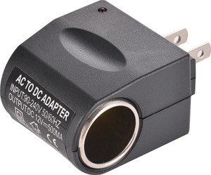 Ac to dc car shop cigarette lighter socket