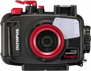 olympus tg underwater housing pt-058 for tg-5 digital camera sports and action camera(red, black, 12 mp)