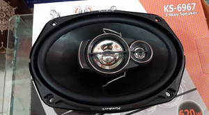 KRACKERS 6 x9 Oval 620W Max 3 way SUPER BASS KS 6967 Coaxial