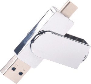 Vinayakart High-Speed U Disk Type C Flash Drive01 32 GB Pen Drive(Silver)