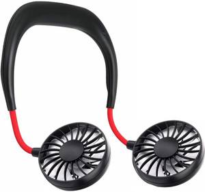 Crystal Digital Cool Portable Headphone Style USB Rechargeable Fan