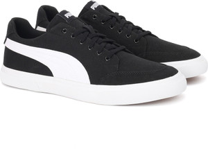 puma full black sneakers
