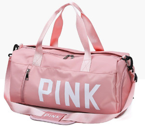 valerie Expandable Gym Bag for Women Girls Pink Workout Duffel Bag Shoe Compartment Duffel Without Wheels pink Price in India Flipkart