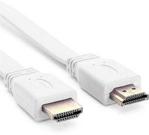 BUCKEINSTORE 1110097 1.5 m HDMI Cable(Compatible with Mobile, Laptop, Tablet, Mp3, Gaming Device, White)