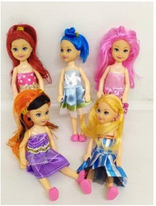 Five cute dolls sale