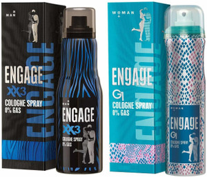 Engage Cologne Spray XX3 For Men and G1 Cologne Spray For Women