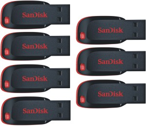 SanDisk CRUZER BLADE 16 GB Pen Drive(Red)