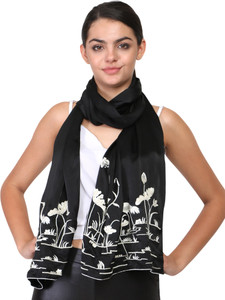 MODARTA Embroidered Silk Women Stole Scarf Fancy Scarf Buy