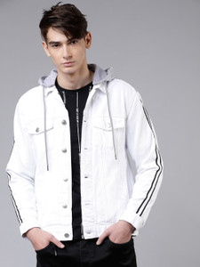 black and white mens jacket