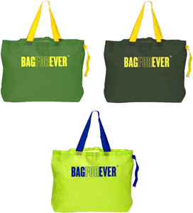 Bagforever Foldable Pocket Size Grocery Bags For Markets Pack of 3 Grocery Bags Price in India Buy Bagforever Foldable Pocket Size Grocery Bags For Markets Pack of 3 Grocery Bags online