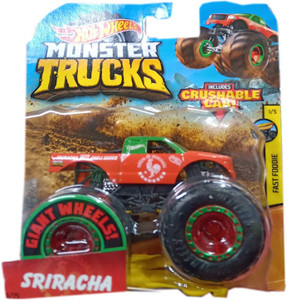 Mattel Hot Wheels Monster Truck 1 64 Sriracha Fast Foodie 3 75
