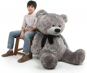 Aric Teddy Bear 5 Feet Grey 152.4 cm Teddy Bear 5 Feet Grey
