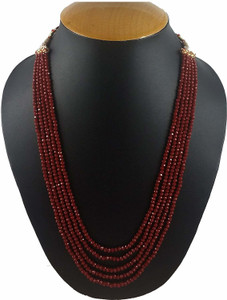 Maroon cheap beads chain