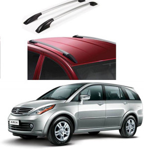 PRTEK Car Stylish Drill free Roof Rails Spoiler 0146 Chrome Tata