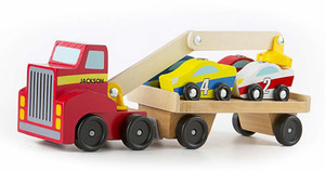 Melissa and top doug tractor trailer