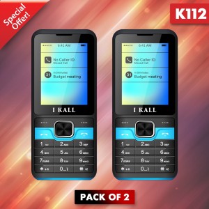 I Kall K112 Pack of two Mobile(Blue)