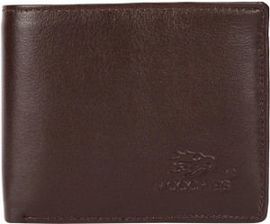 MOOCHIES Men Casual Brown Genuine Leather Wallet Brown