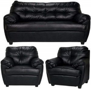 gnanitha Leatherette 3 + 1 + 1 Sofa Set