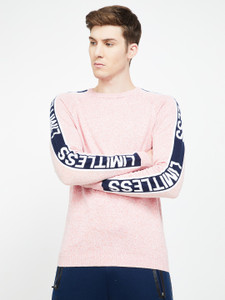 Kappa Solid Round Neck Casual Men Pink Sweater Buy Kappa Solid Round Neck Casual Men Pink Sweater Online at Best Prices in India Flipkart