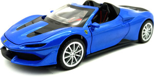 Blue ferrari toy car top