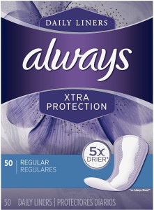 Always Xtra Protection Regular Daily Liners 50 Count Pantyliner, Buy Women  Hygiene products online in India