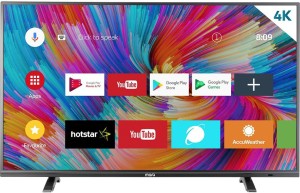 MarQ by Flipkart 124 cm (49) Ultra HD (4K) LED Smart Android TV(49SAUHD/49SAHD-Black)
