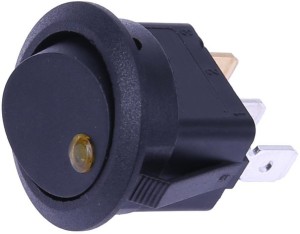 CentIoT - Round Rocker 12V 16A ON-OFF SPST Switch for Auto/Car/Boat - with  (YELLOW) LED indicator at Rs 58, Mylasandra, Bengaluru