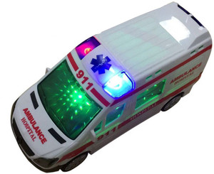 Ambulance toy with flashing lights outlet
