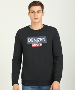 DENIZEN Full Sleeve Printed Men Sweatshirt Buy DENIZEN Full