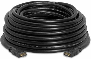 worldclass WC-4hd1 10 m HDMI Cable(Compatible with Computer, Laptop, TV, Camera, Gaming, Black, One Cable)