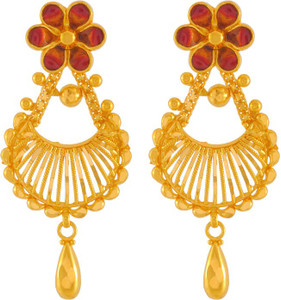 Pc chandra gold jhumka hot sale collection with price