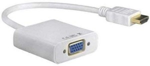 SEA SHELL HDMI VGA 1 m VGA Cable(Compatible with mobile, White)