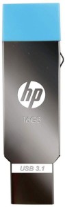 HP OTG 3.1 Metal USB Dual Drive X302M 16 GB Pen Drive(Silver)