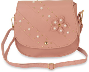 NFI essentials Pink Sling Bag Mini Sling Hand Bag for Teenage