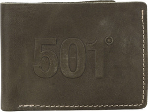 LEVI S Men Green Genuine Leather Wallet Olive Price in India