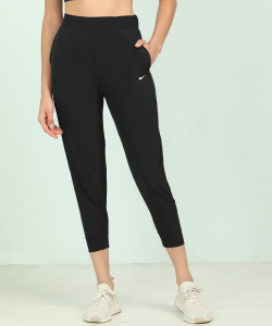 NIKE Solid Women Black Track Pants Buy NIKE Solid Women Black
