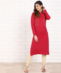 Anmi Printed Women Straight Kurta Buy Anmi Printed Women