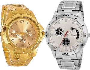 TIMENTER combo watch Analog Watch For Men Buy TIMENTER combo watch Analog Watch For Men Treading Stylish Gold And Silver Color Boys Watch B71 BL46.101 Combo Of 2