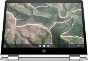 HP ChromeBook Celeron Dual Core - (4 GB/64 GB EMMC Storage/Chrome OS) 12b-ca0006TU Chromebook(12 inch, Natural Silver, 1.35 kg)