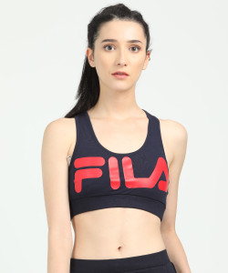 FILA DONA Women Sports Lightly Padded Bra Buy Blue FILA DONA