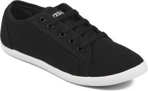 asian spicy-51 black casual shoes,canvas shoes,sneakers,laceup shoes,walking casuals for women(black)
