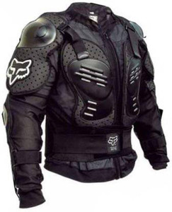 Chest guard clearance for bike rider