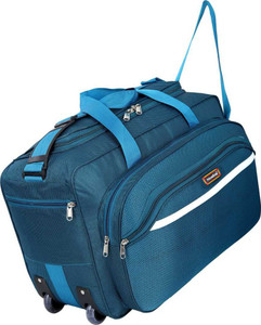 Nice Line Stylish 40 Liters Blue Travel Duffel Bag With Roller Wheels For Men And Women Duffel With Wheels Strolley Blue Price in India Flipkart
