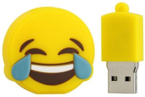 Tobo Funny Emoji Expression USB Stick External Memory Stick USB 2.0 Flash Drive Pen Drive. 16 GB Pen Drive(Yellow)