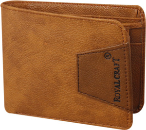 Royal Craft Men Casual Tan Artificial Leather Wallet Tan Price