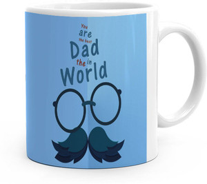 Kesri Gifts Best Dad In The World Theme Kg Dad mug 124A Ceramic